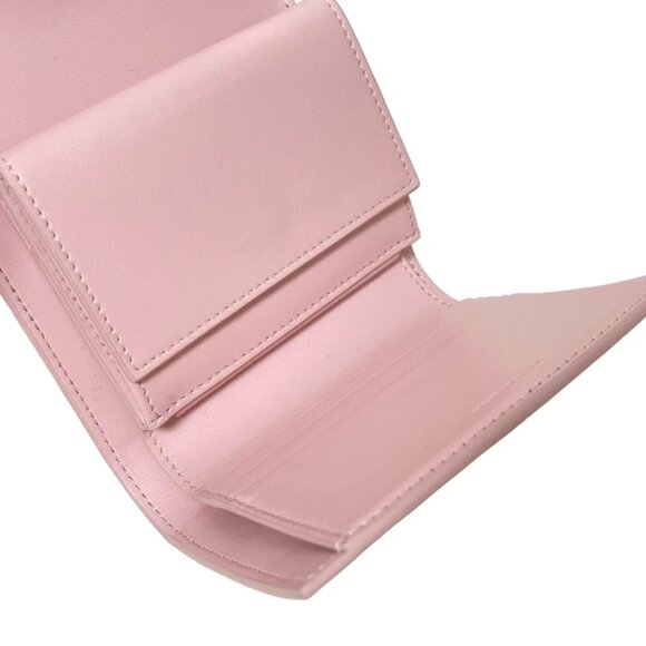 CELINE Small flap wallet Triomphe - Light Pink Shiny Calfskin 554-071125 - Picture 7 of 9